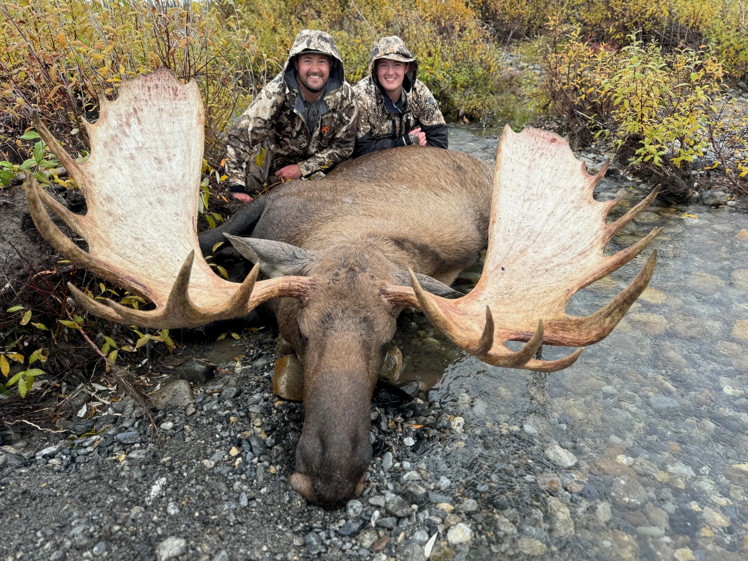 Ryan and Carter J. with Ryan's moose