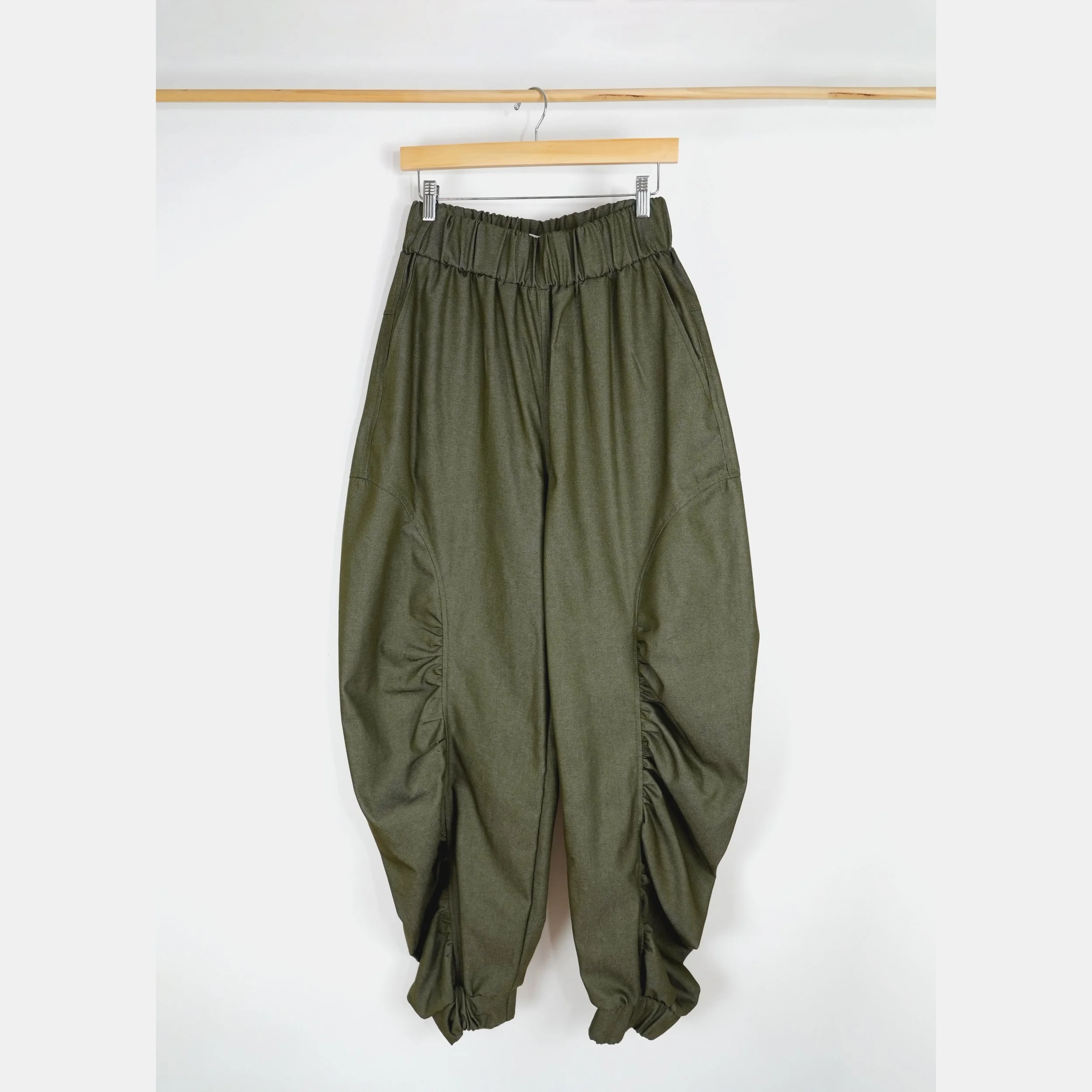 Ruched Pants Green_Front.jpg