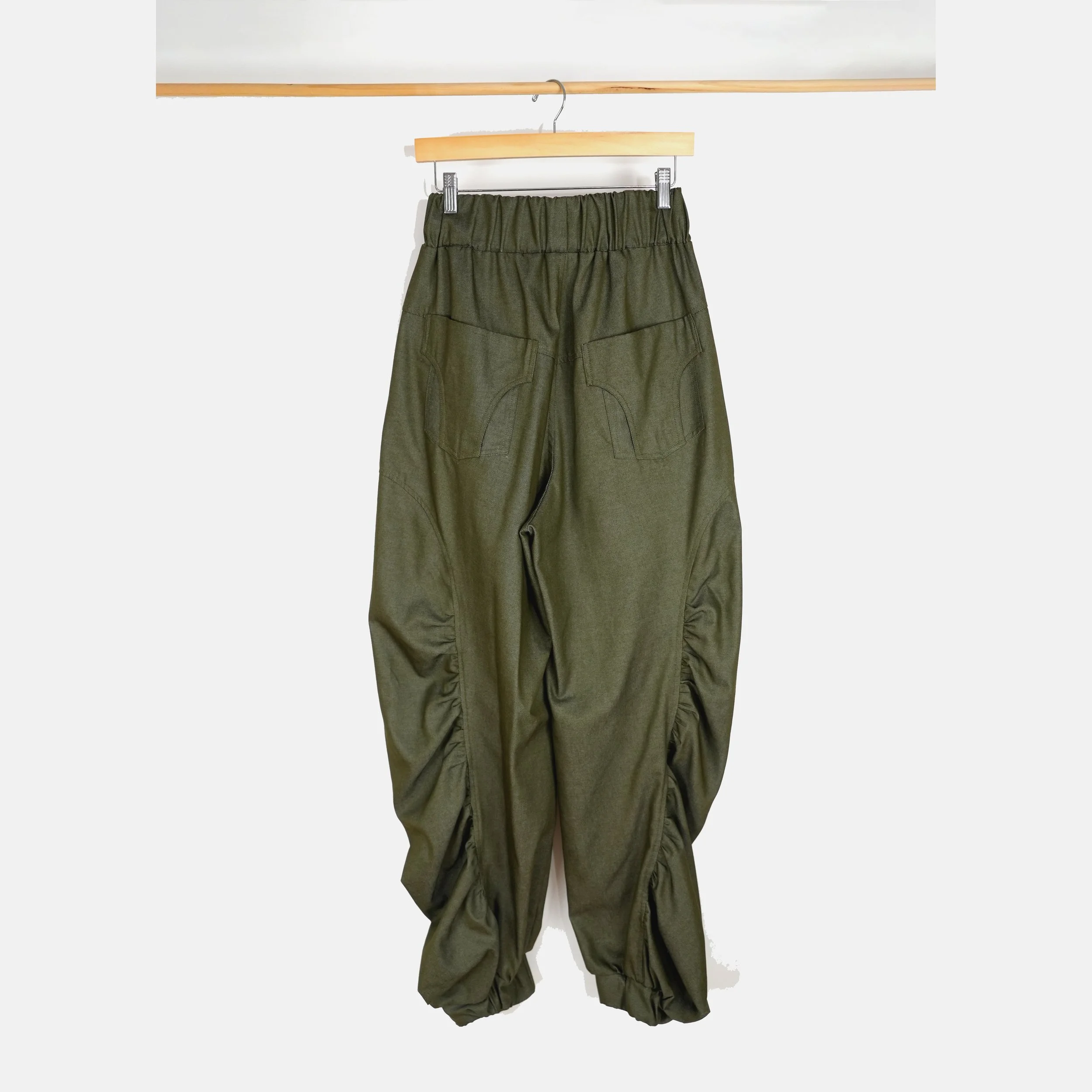 Ruched Pants Green_Back.jpg