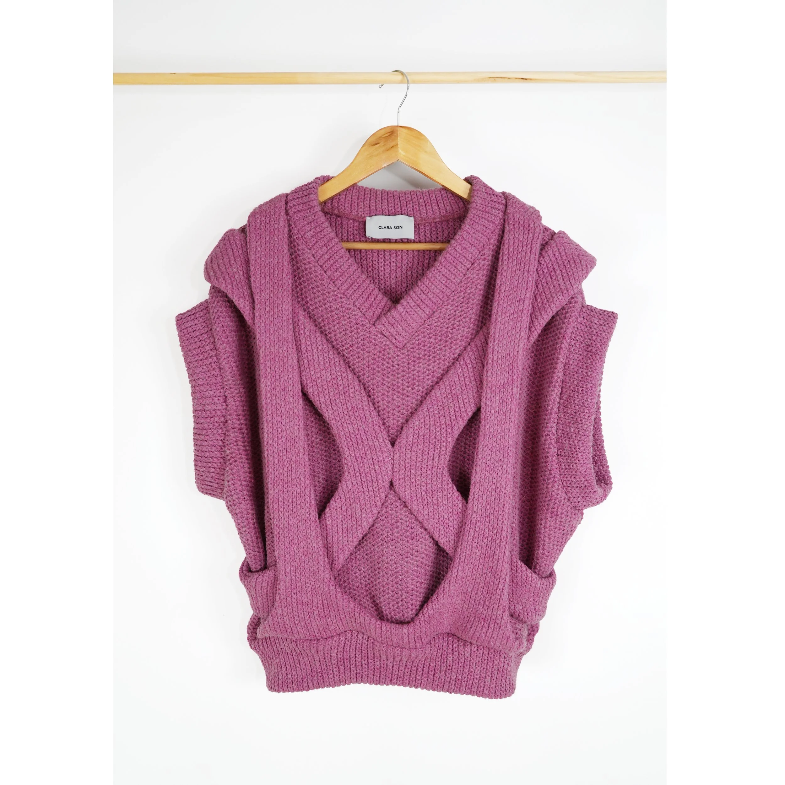 Deep Pink Sleeveless Sweater_Front.jpg