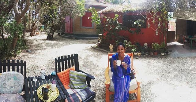 Nice when friends drop by for tea #evergreenretreat  #evergreengambia  #chooseyourholidayethically  #moringagambia #smilingcoast