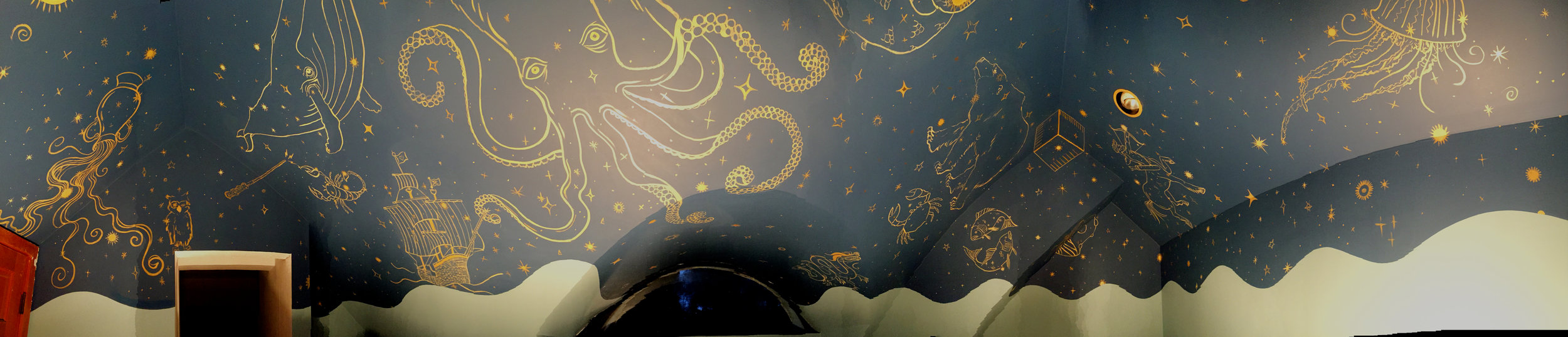 Constellation Ceiling Mural. Napa, CA