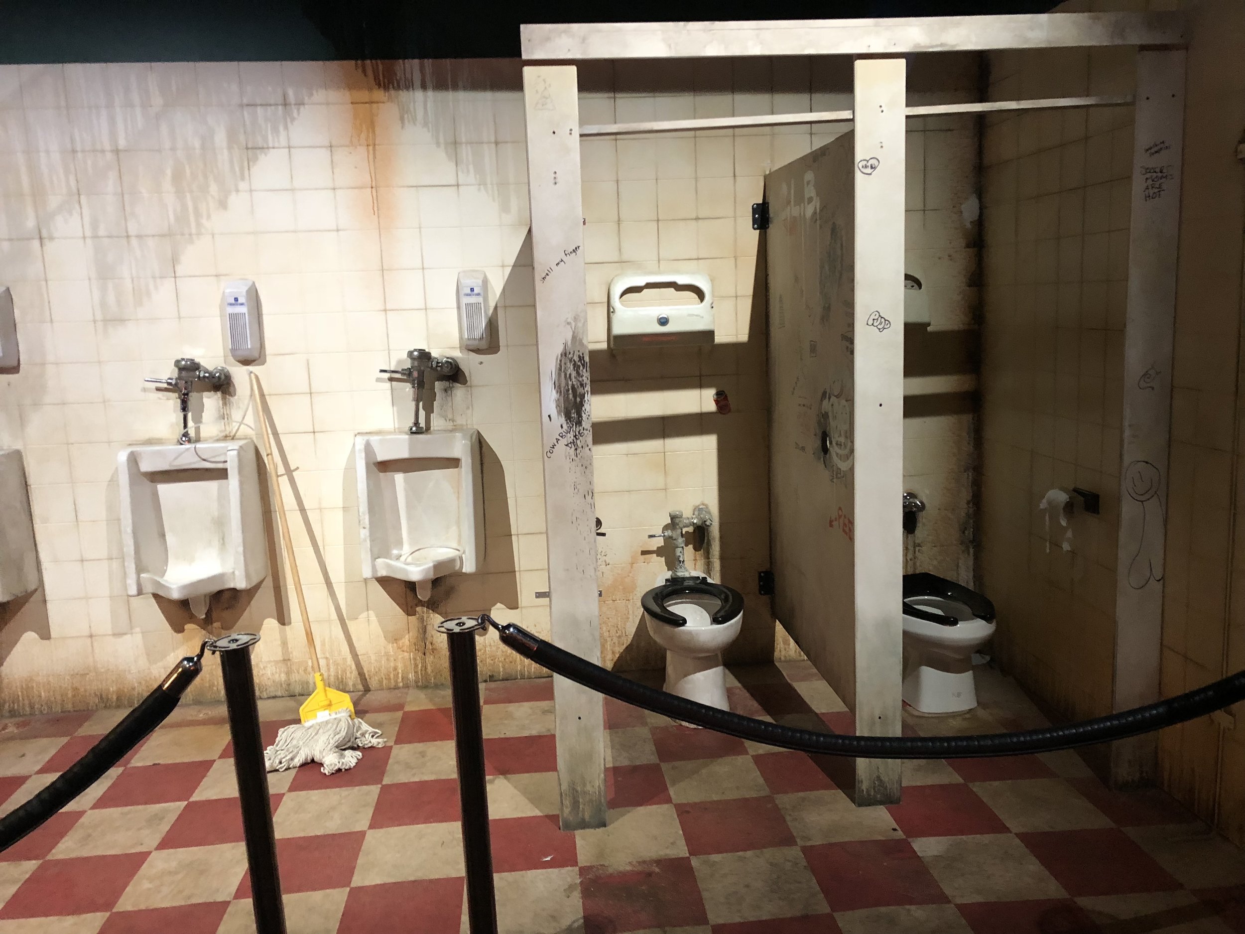 Paddy’s Pub bathroom set Clusterfest 2018. SF, CA