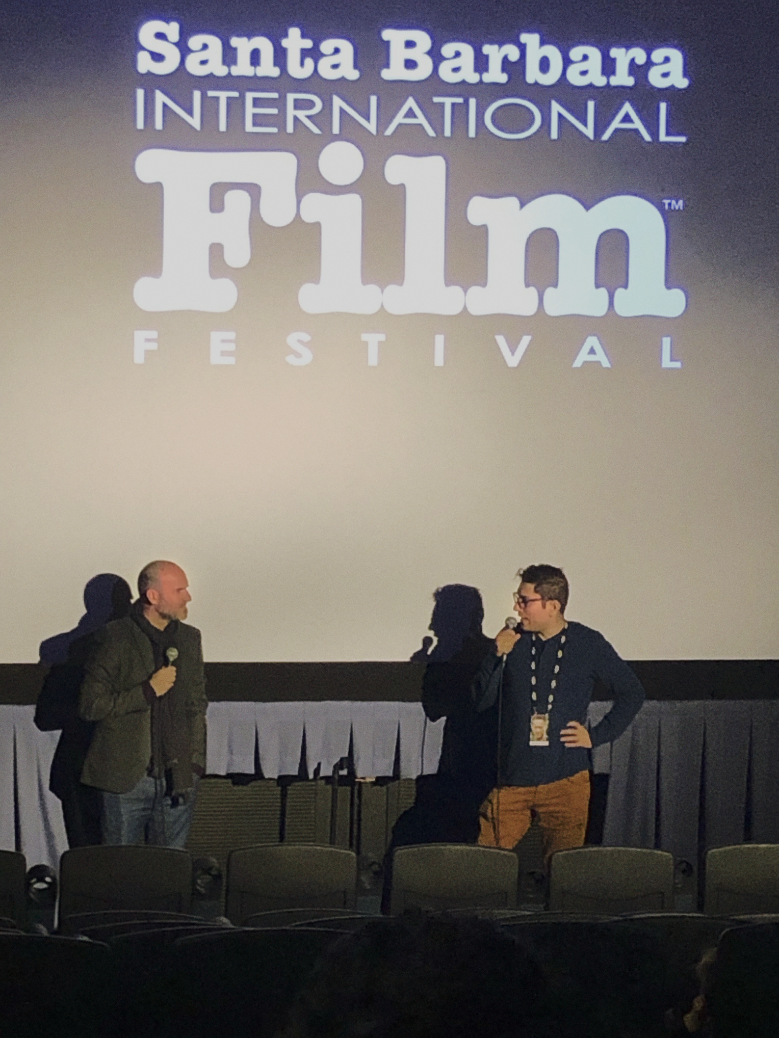 Writer-Director Pascui Rivas & Co-Writer Arbi Pedrossian at the Santa Barbara International Film Festival Q&A.