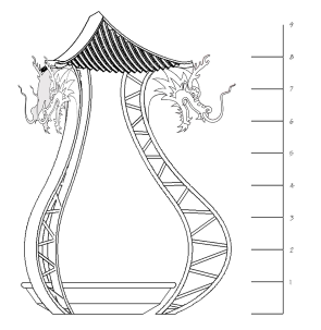 Design: The structural designer used my vector files to create an AutoCAD rendering
