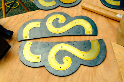 Build: I was also able to design and cut custom brackets