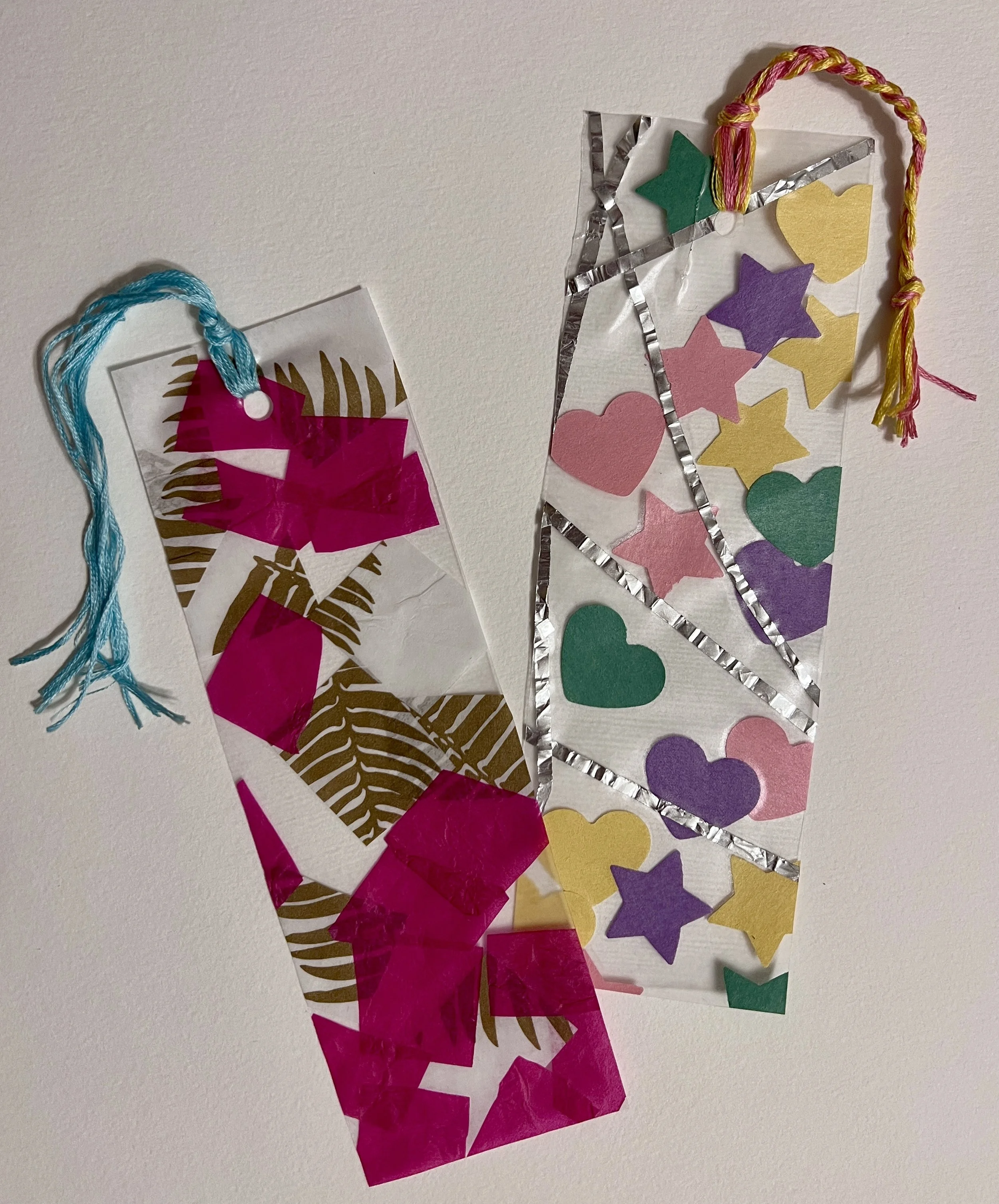 Contact Paper Bookmarks