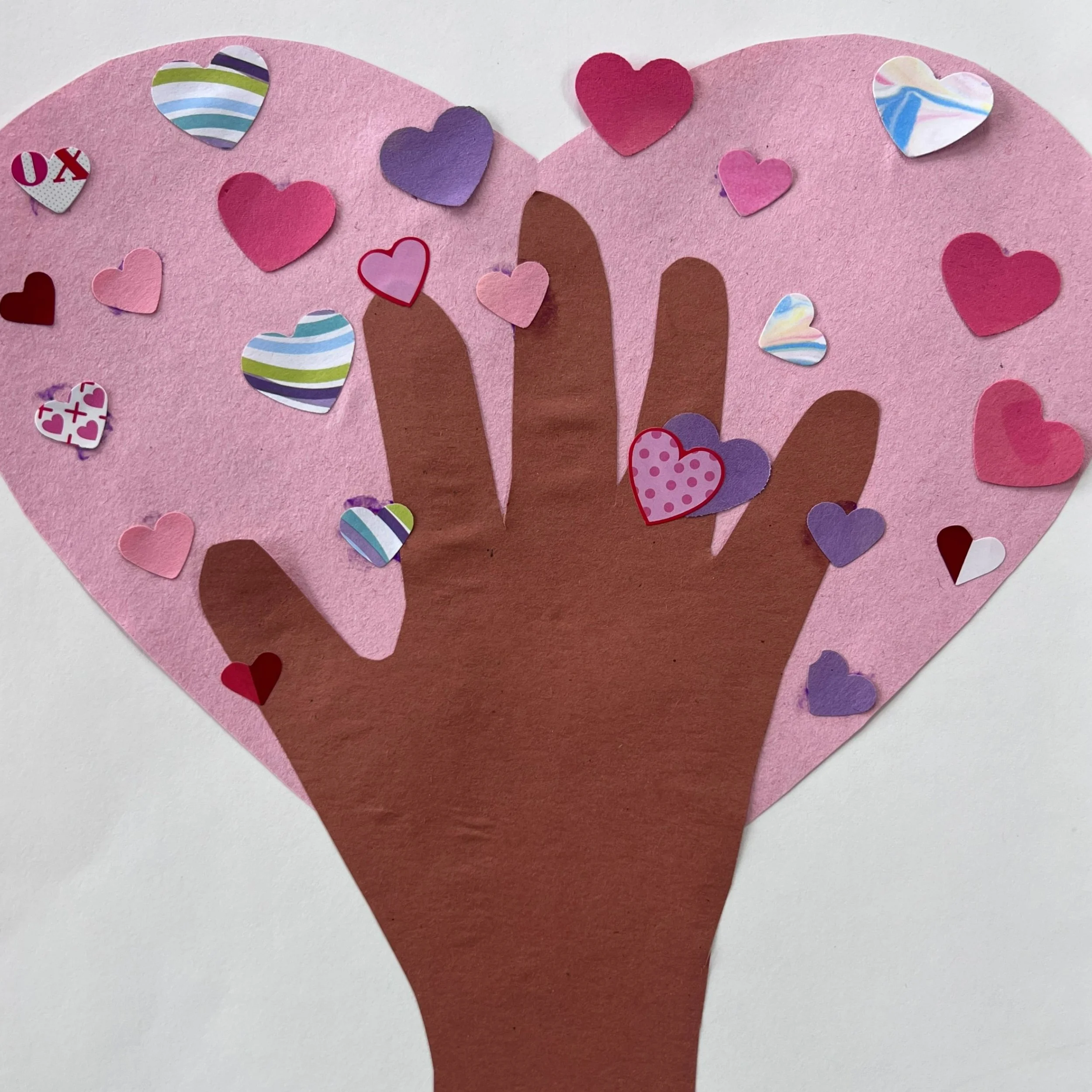 Handprint Heart Tree