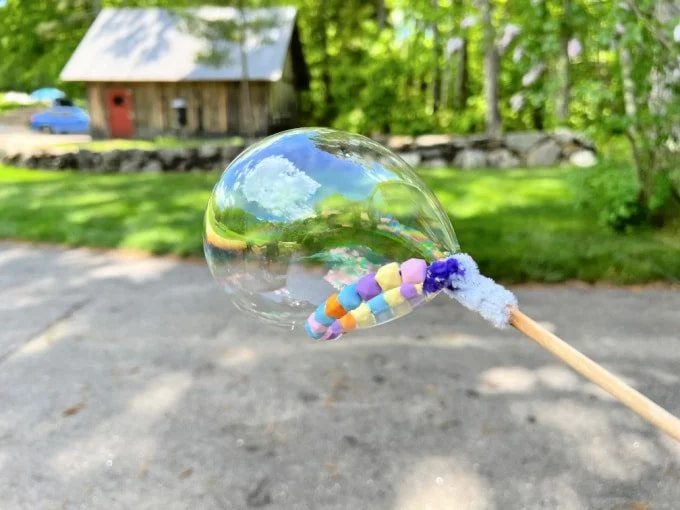 Beaded Bubble Wands + Homemade Bubbles