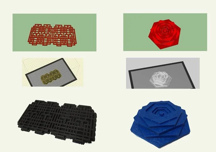 From Google SketchUp to a 3D model. Two fine examples of our students' creativity being brought to life.