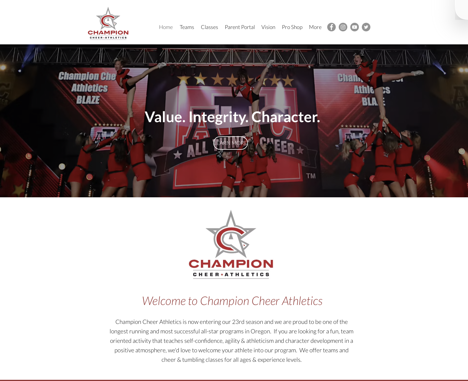 Cheerleading Website