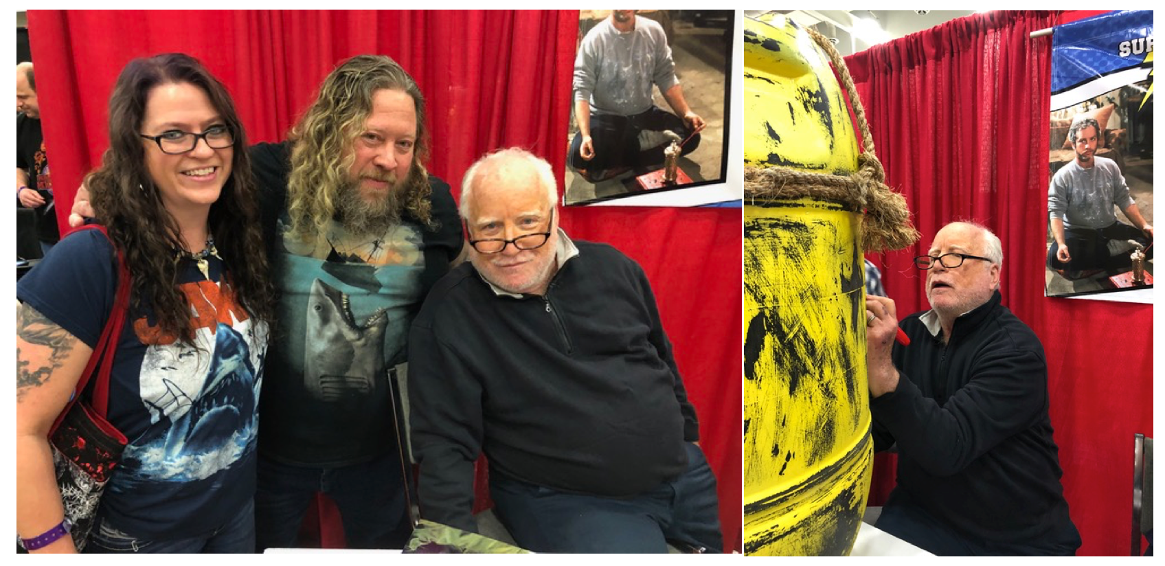 Hooper signs the barrel, Chief!