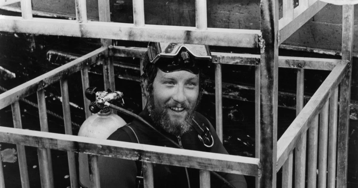 Richard Dreyfuss about to go down for the third time.