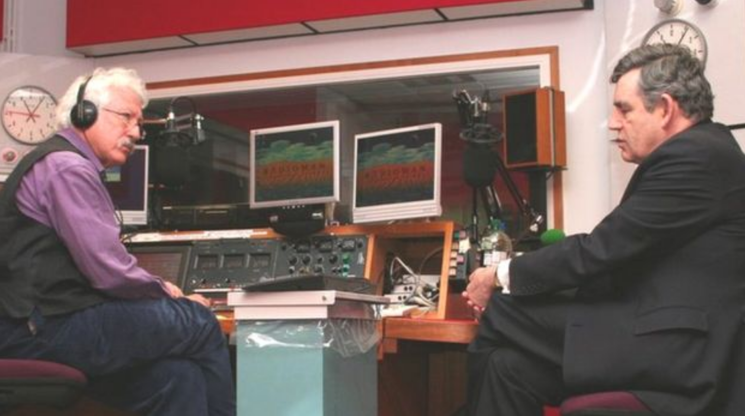 While at BBC Oxford Bill Heine interviewed hundreds of notable people, including Gordon Brown