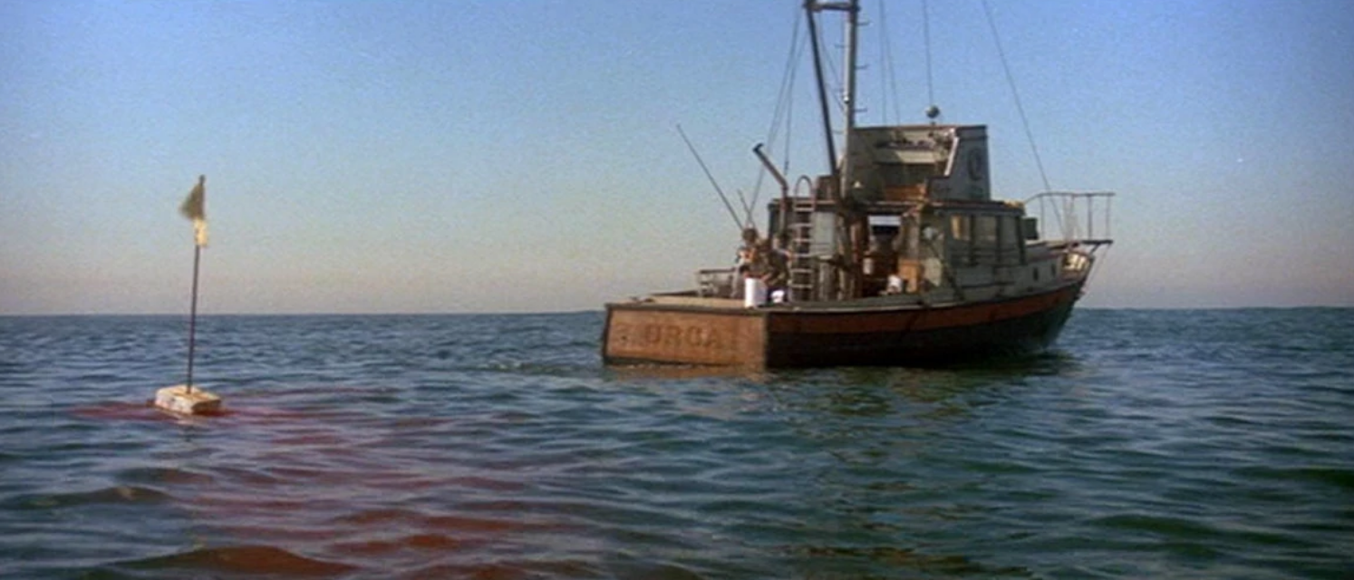 Isolated on the open seas aboard the Orca. Jaws (1975)