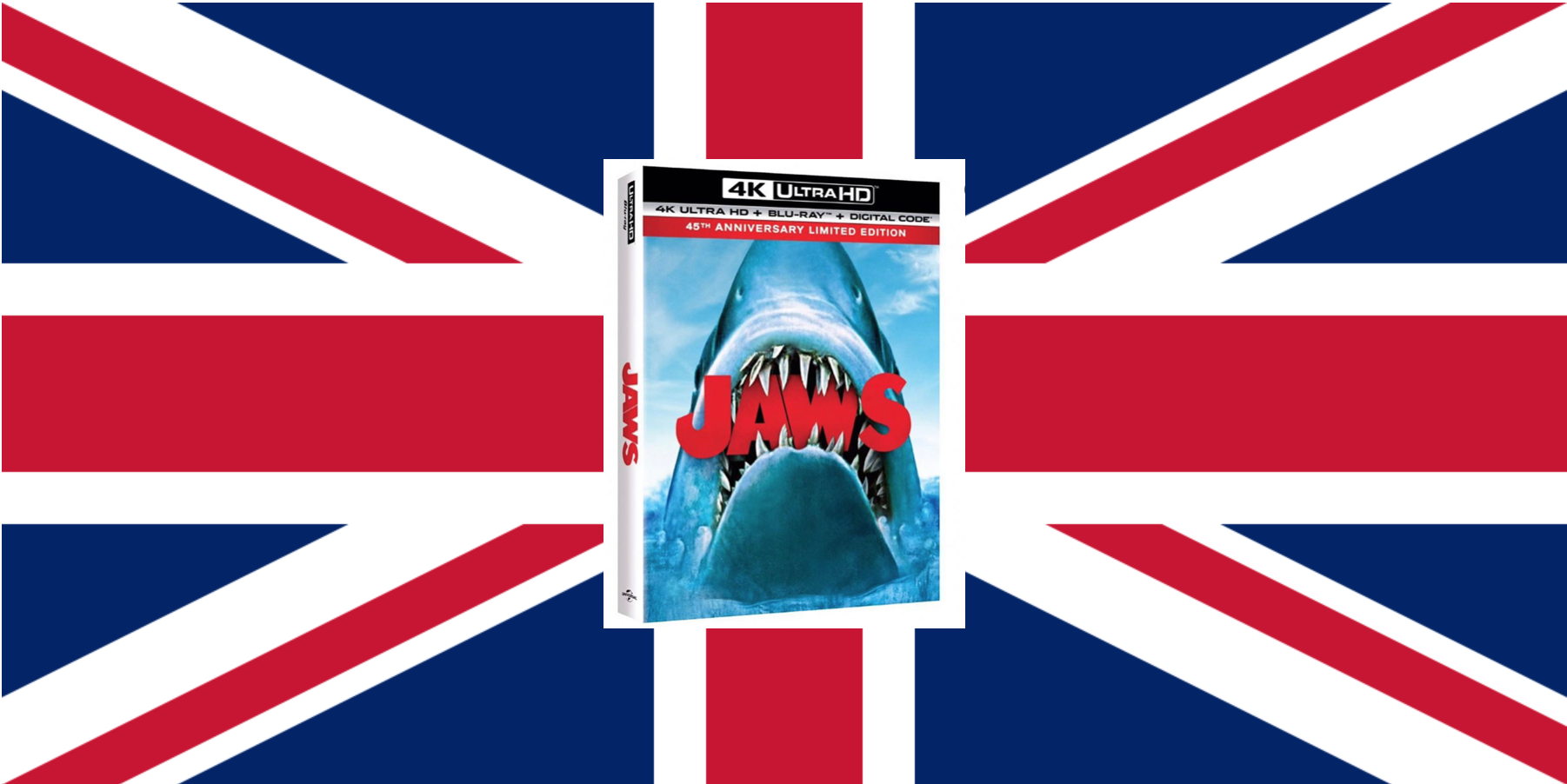 Jaws 45th Anniversary Limited Edition (4K Ultra HD) To Hit UK Shores Before US