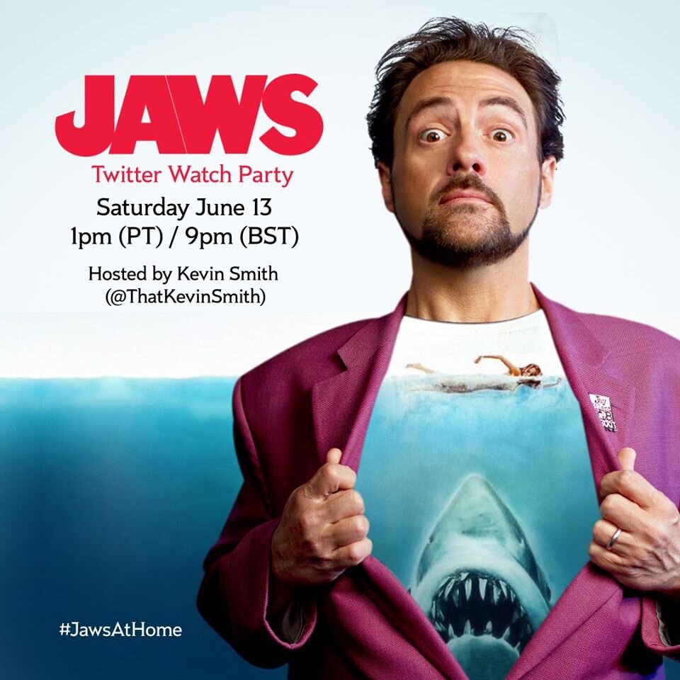 Kevin Smith To Host Jaws 45th Anniversary Watch Party On Twitter
