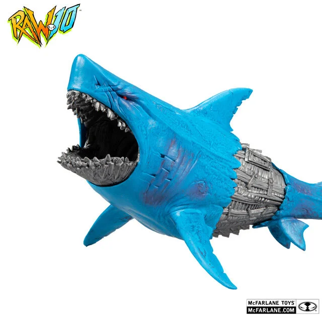 McFarlane Toys Previews Brand New Creature Toy Line “RAW10” including cyber shark ‘FREN-Z’