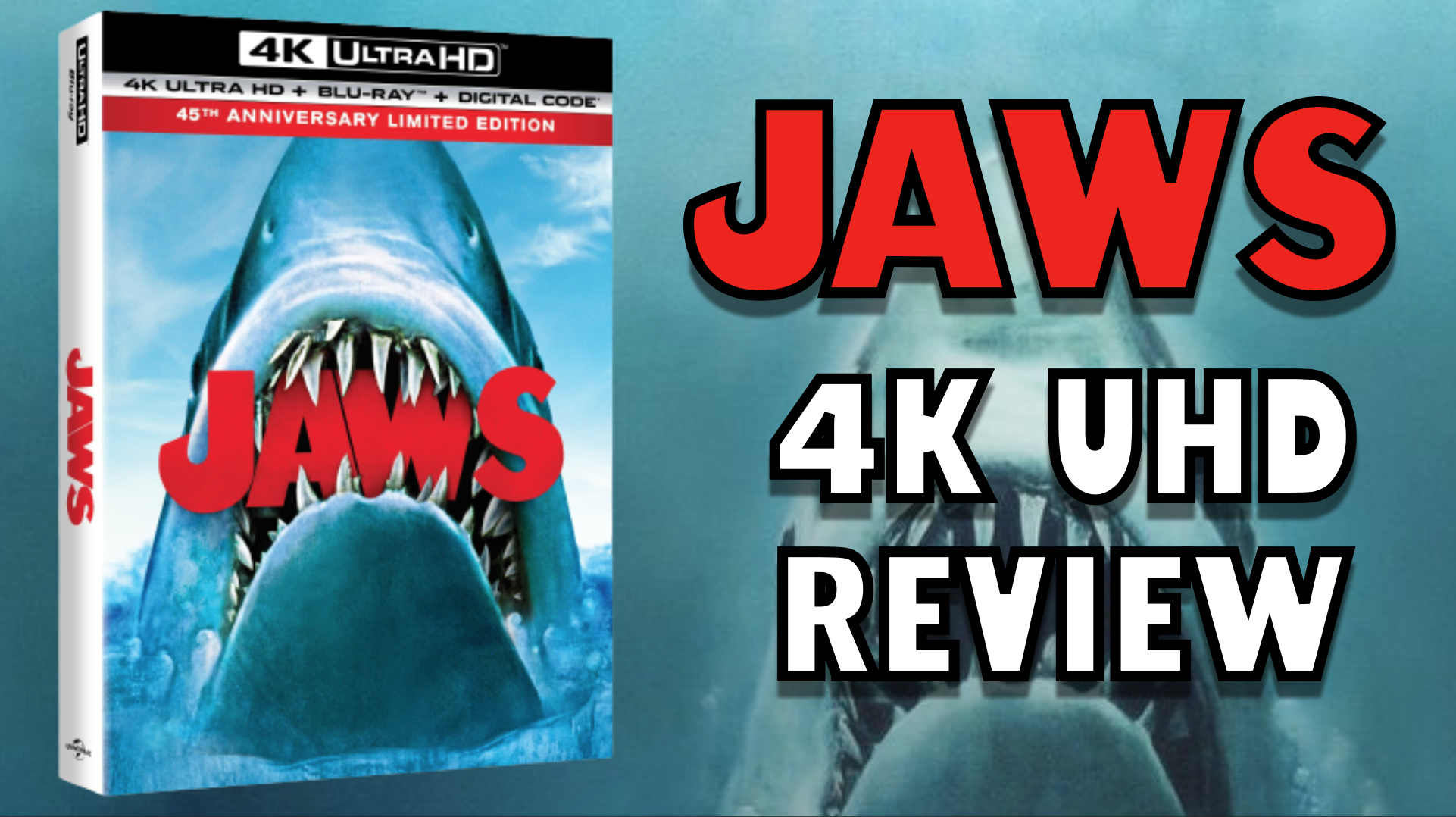 JAWS 4K ULTRA-HD BLU-RAY (REVIEW &amp; UNBOXING)