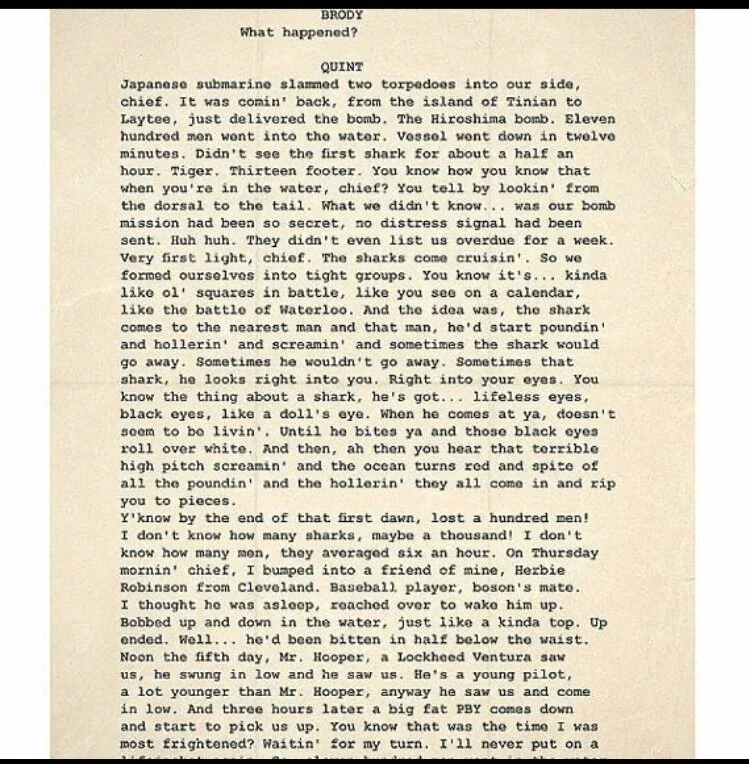 Is This Where Jaws USS Indianapolis Speech Originated? — The Daily Jaws