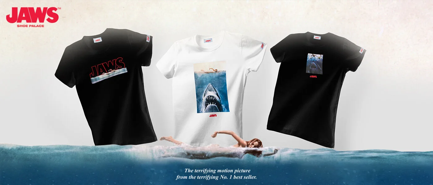 New Jaws T'Shirt Collection From Shoe Palace Set To Make Waves!