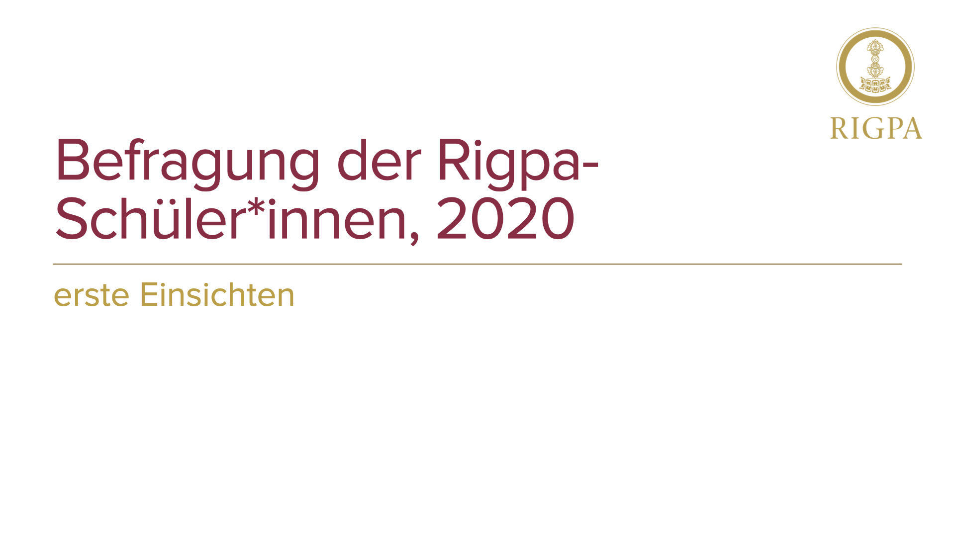Sangha survey 2020 graphs German