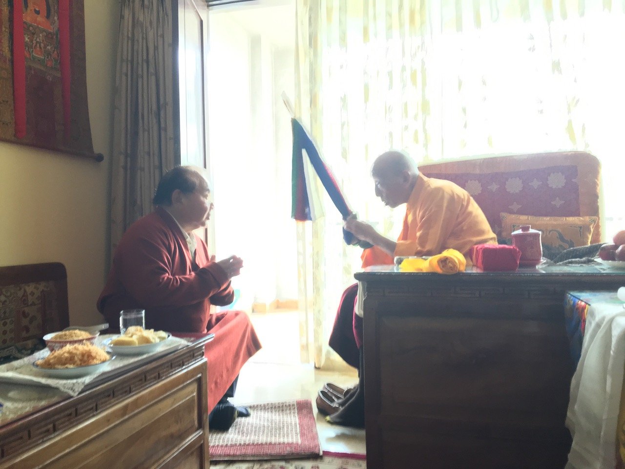 Sogyal Rinpoche and Soktse Rinpoche, Siliguri, 2017