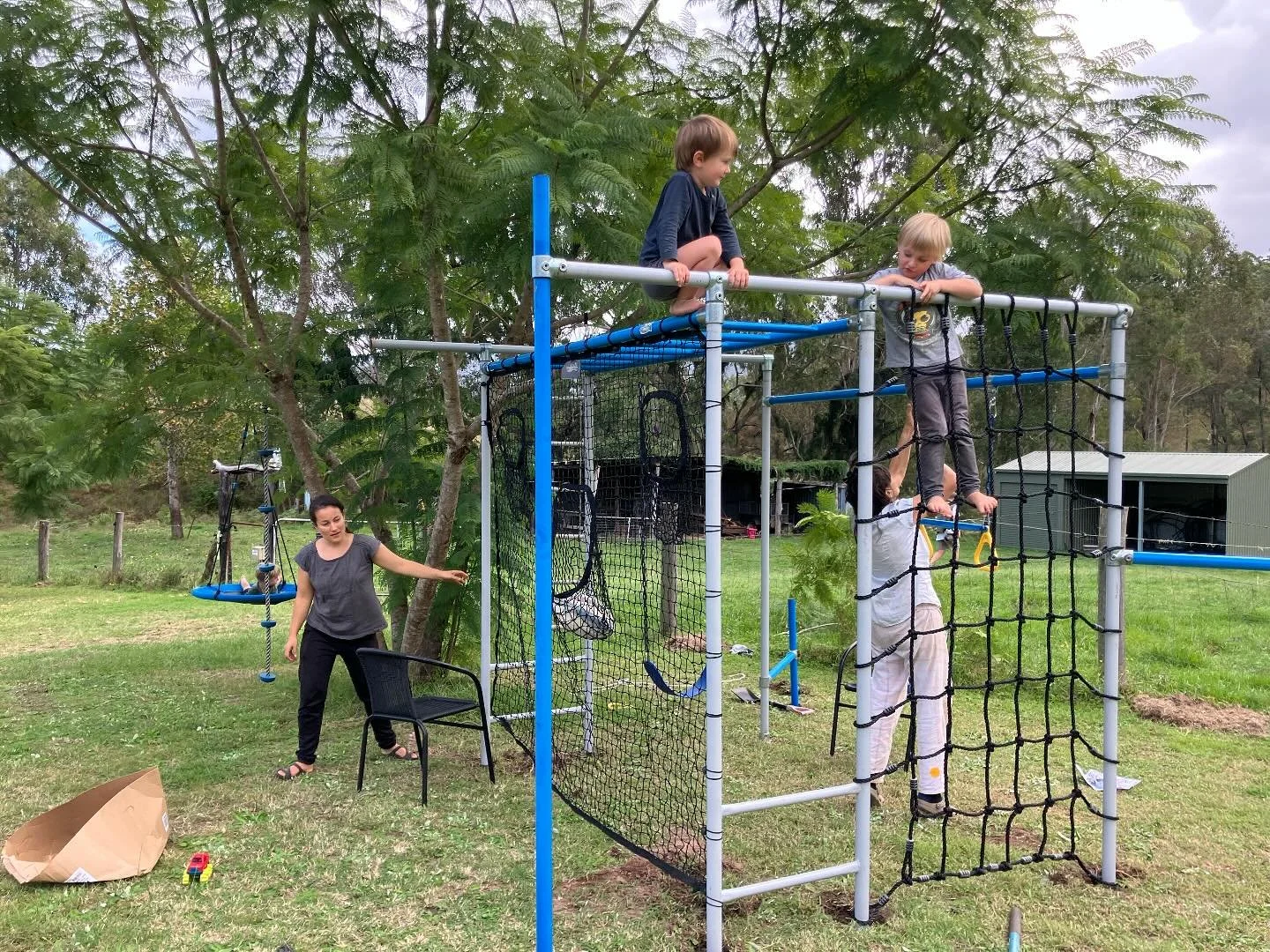 New playground at the Big Hoose. The kids now live there ✅

Massive props to Sarah for making this happen!