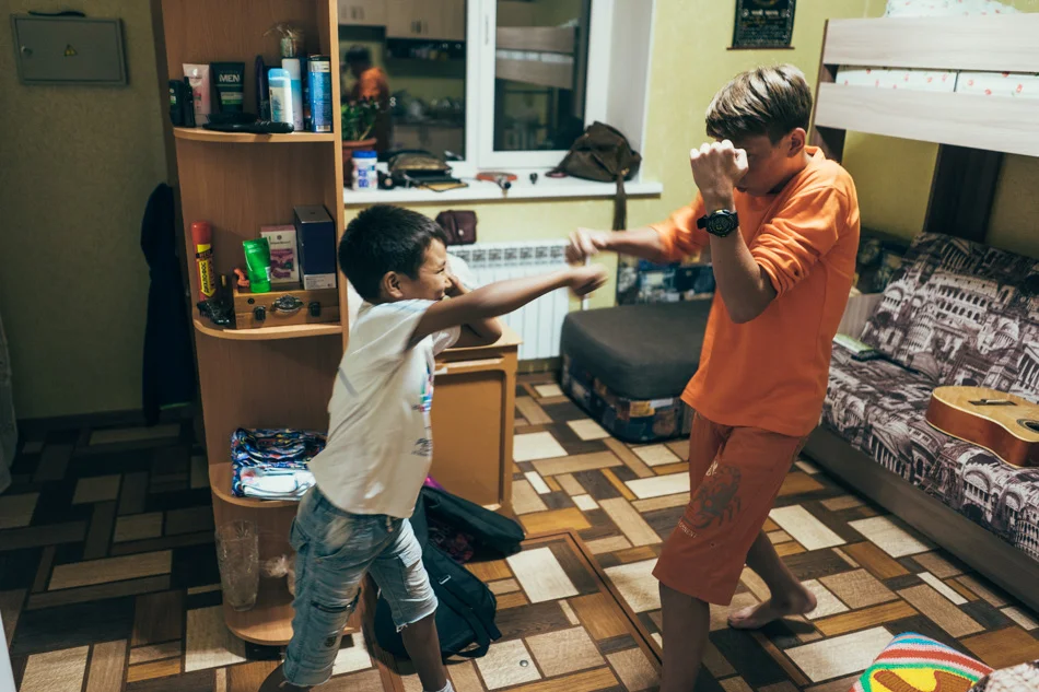 Kids boxing