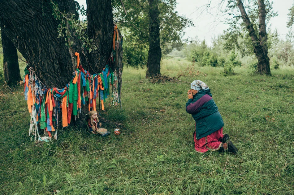 The holy place where the ritual took place. Is about 40 km from Abakan