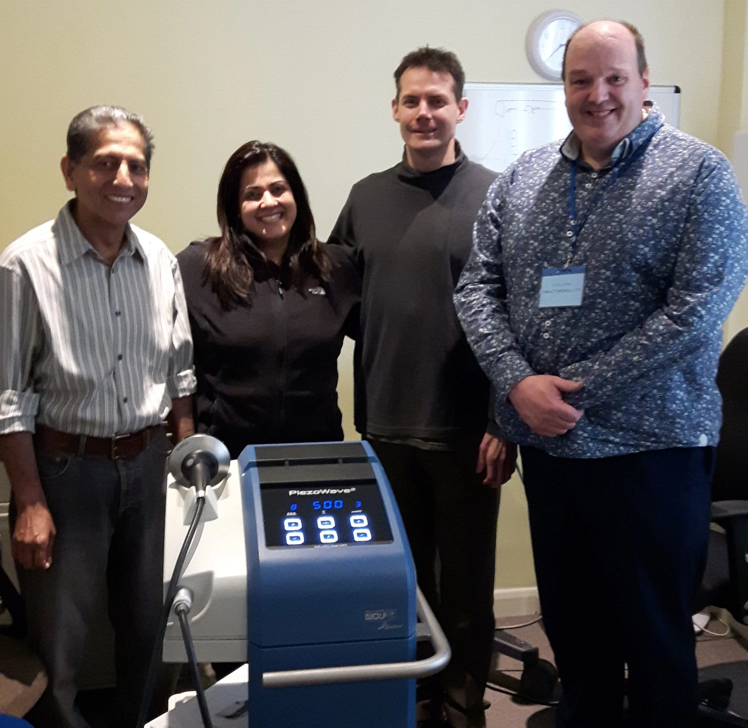 From the left - Prof Babar Abbas, Ms Sonia Gogia, Dr James Inklebarker, Mr Kevin Jones