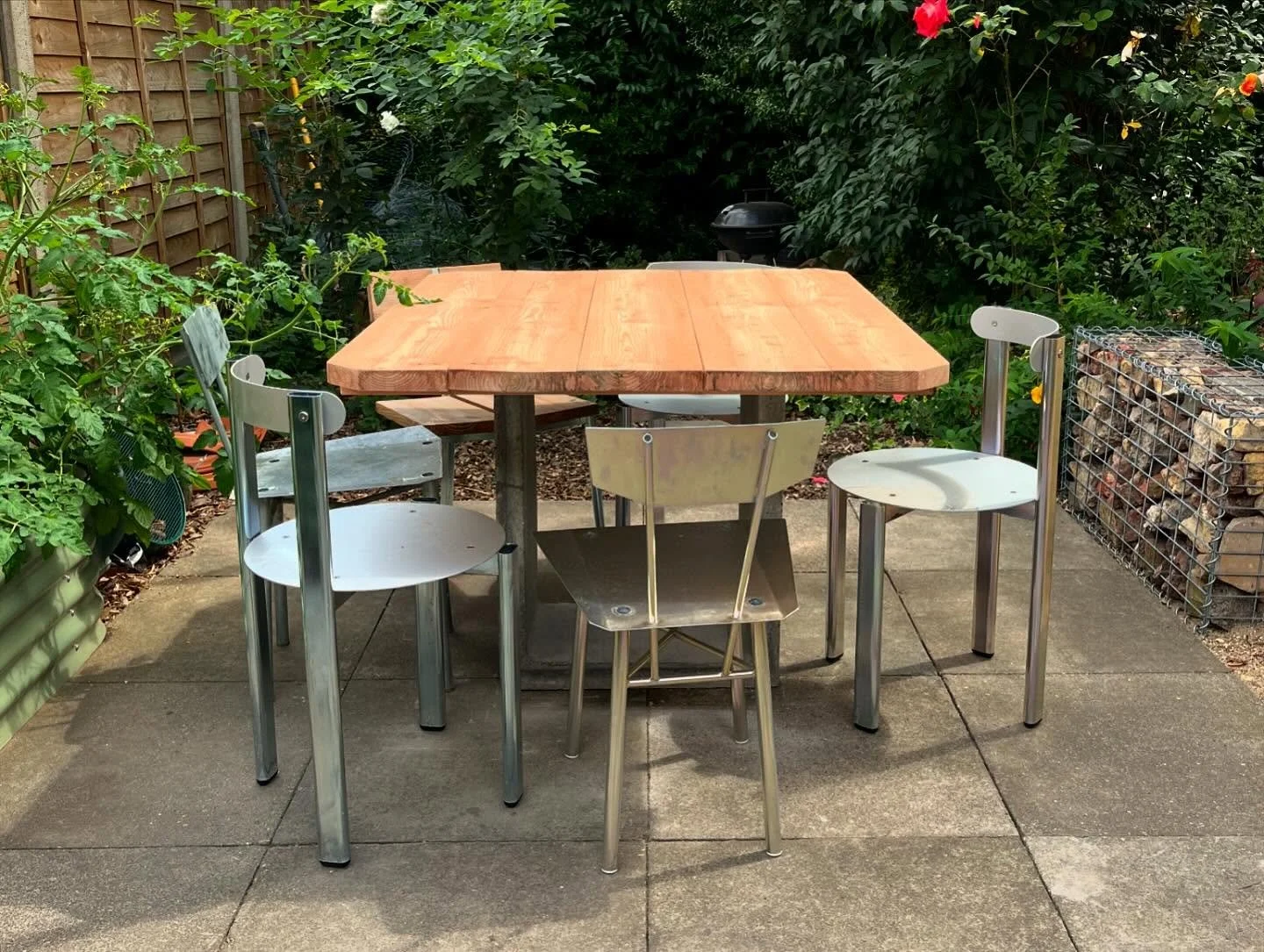 Garden table from left over English larch and concrete manhole thing

@east_bros_timber_ltd