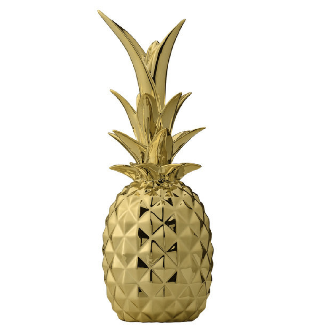  интерьерный декор золотой ананас 