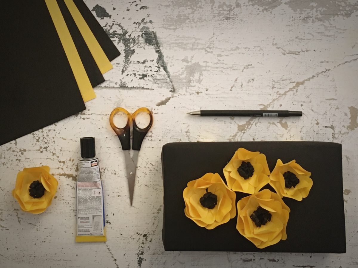 Цветы из бумаги, или Когда лень сходить в магаз