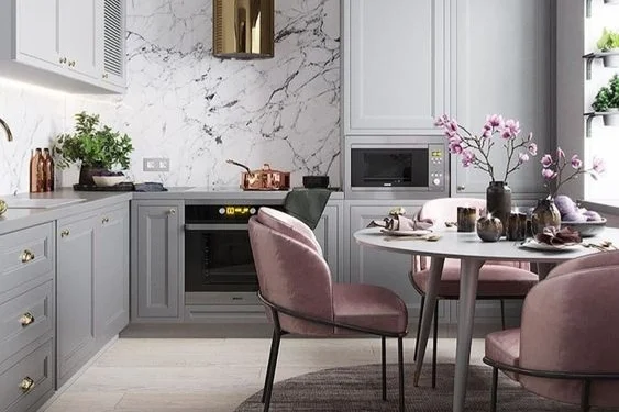 Сумерки, пыльная роза и яичная скорлупа - серый цвет в интерьере