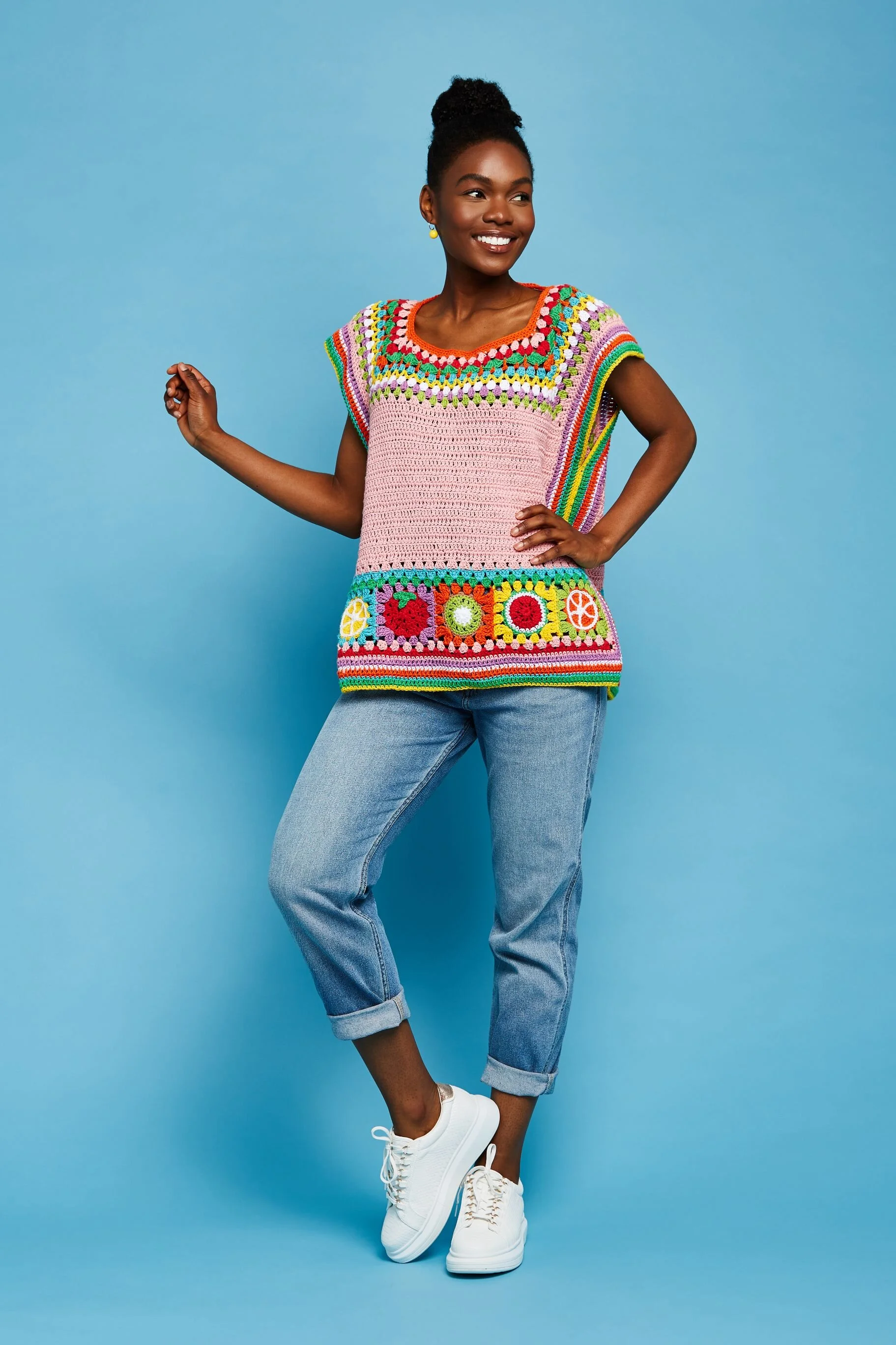 Katie Jones - Fruit Salad Sumemr Vest - Paintbox Yarsn Cotton DK 3.jpg