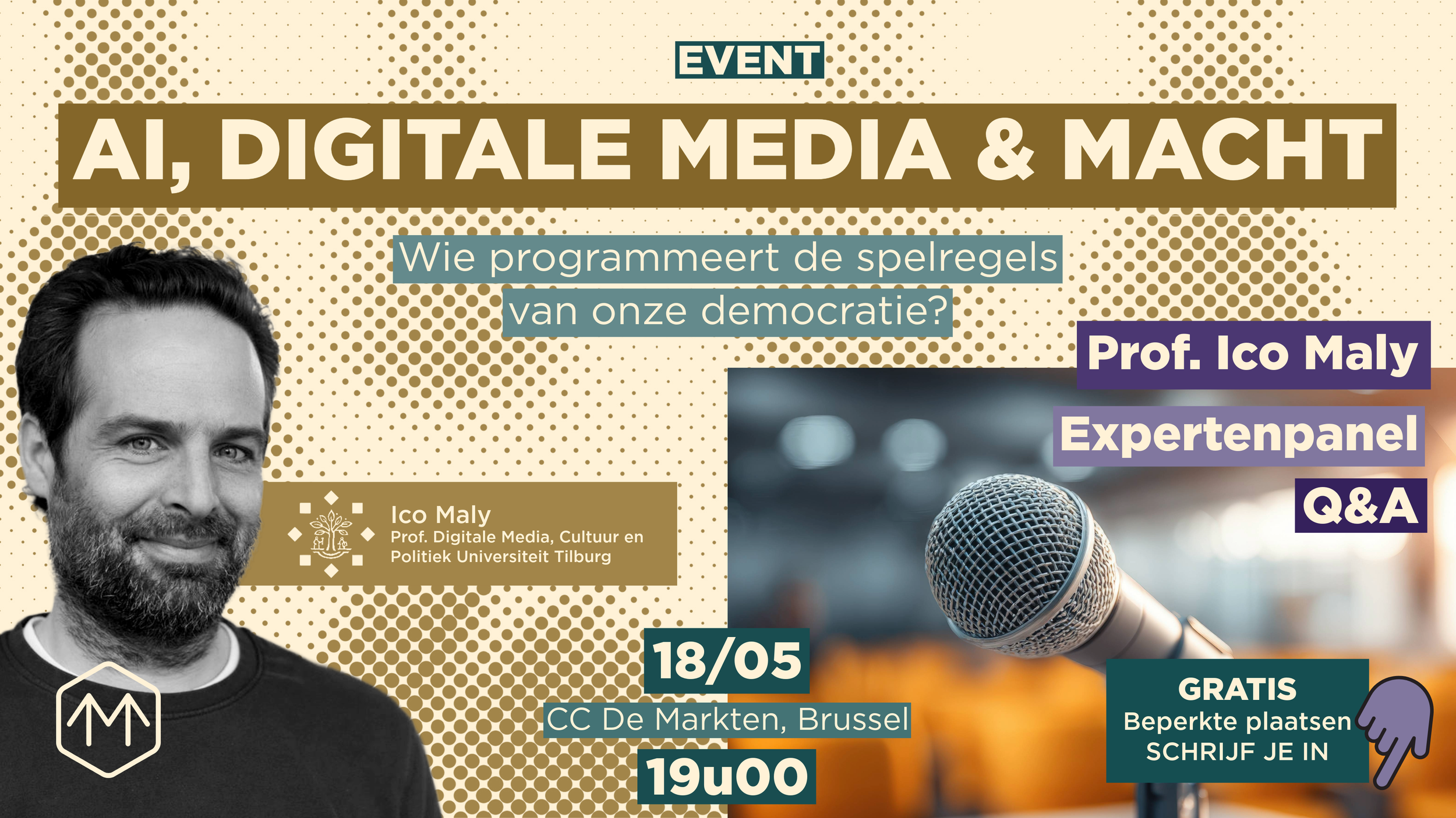 AI, DIGITALE MEDIA &amp; MACHT – Publieksavond 