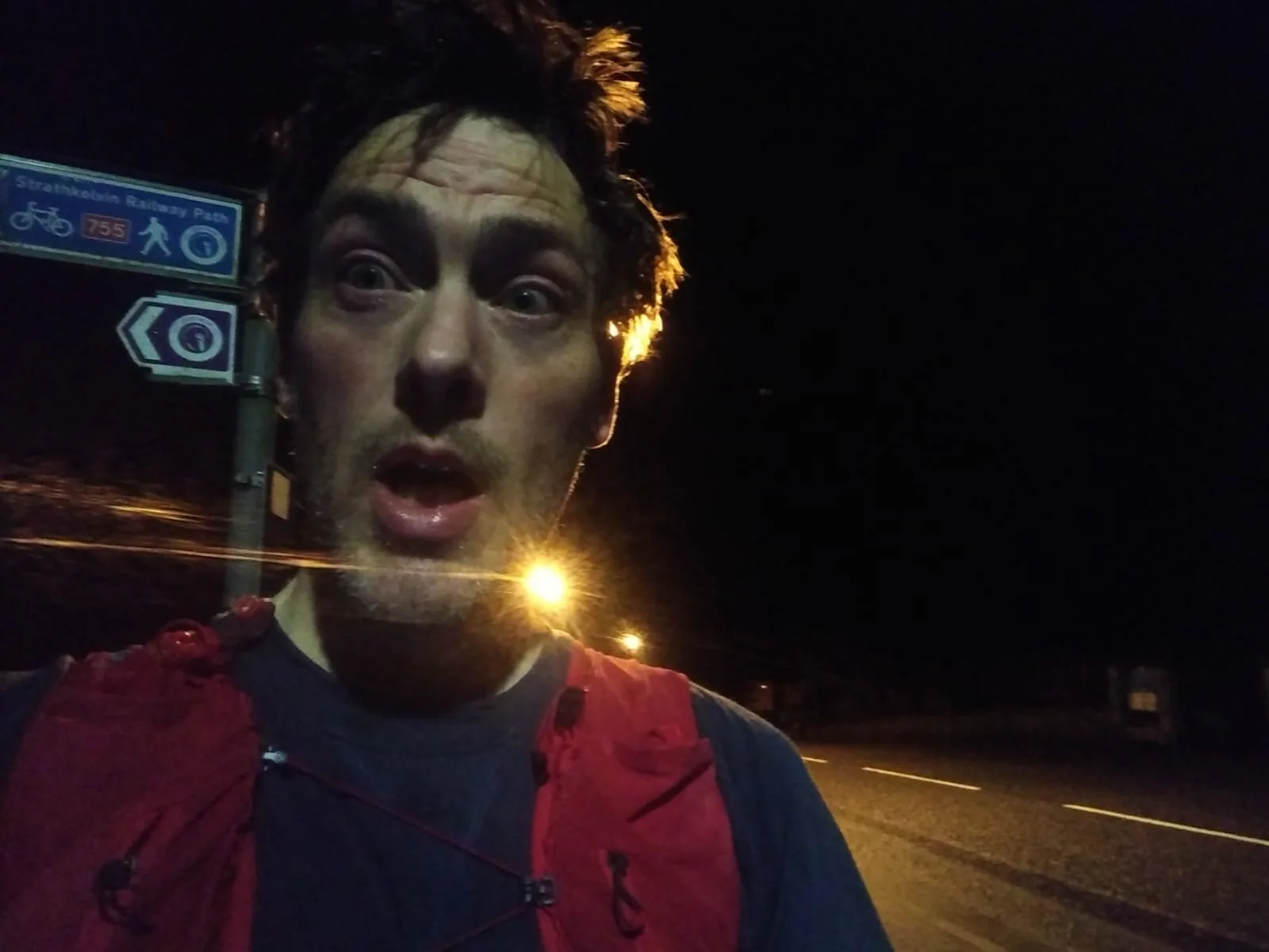 Grant - looking happy to finish!