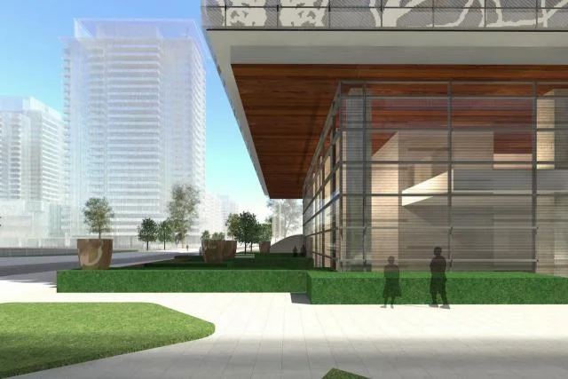 Looking east at the Roehampton frontage, image via submission to the City of Toronto