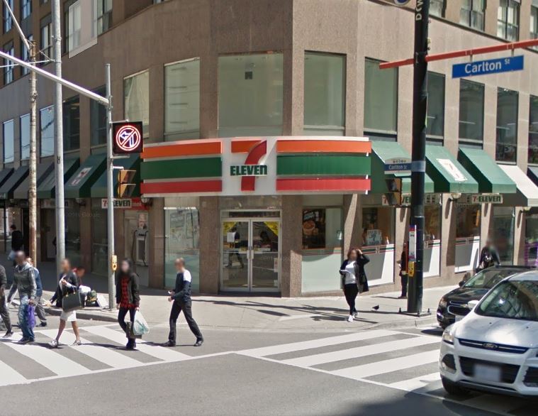 Google Streetview shot at the corner of Yonge / Carlton