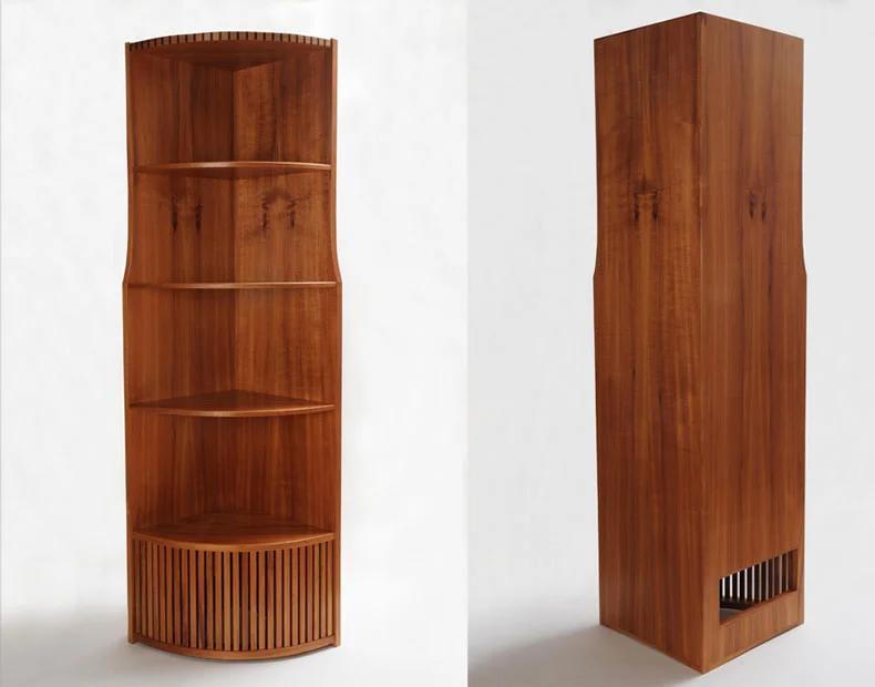 Koa Corner Cabinet