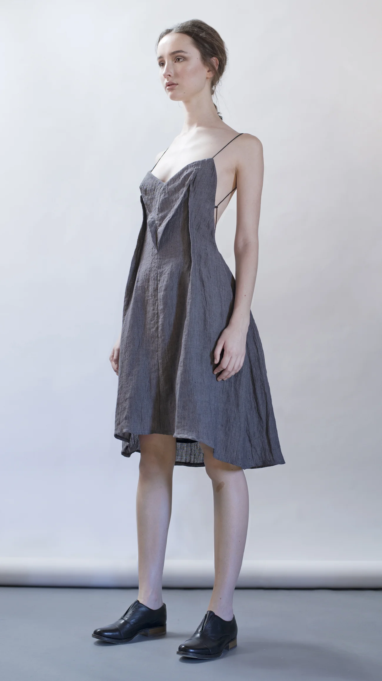distortion collection herringbone dress