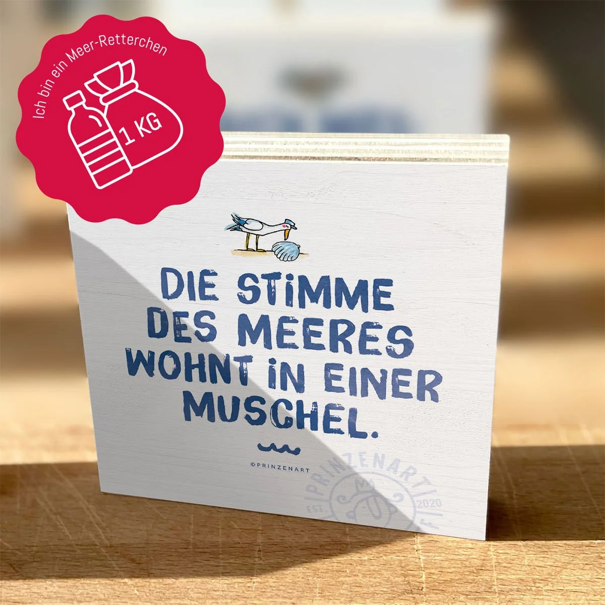 Holzbild Stimme des Meeres | Meer-Retterchen