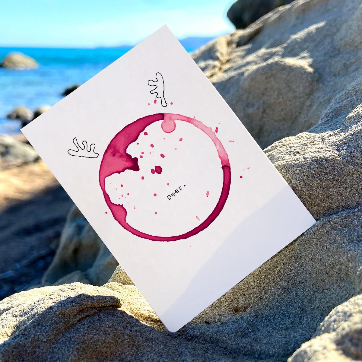 Postkarte | WeinAchten | O Deer