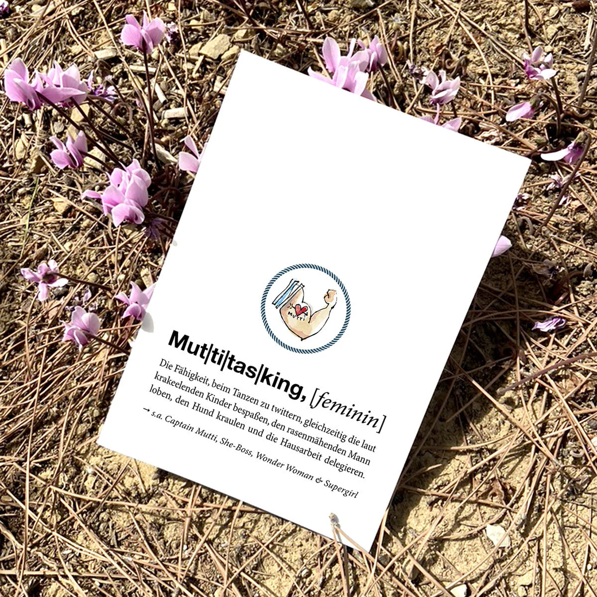 Muttertags-Postkarte, Kunstdruck