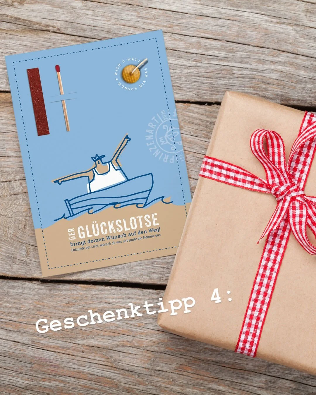 🎁 Geschenktipp 4: Verschenken, was andere sich wirklich w&uuml;nschen? Geht! Mit unseren Wish-U-Watt-Karten. Handgemacht, jede mit Kerze und Streichholz versehen, sind sie der ultimative Wunschverst&auml;rker. Der Ablauf ist so einfach wie magisch:
