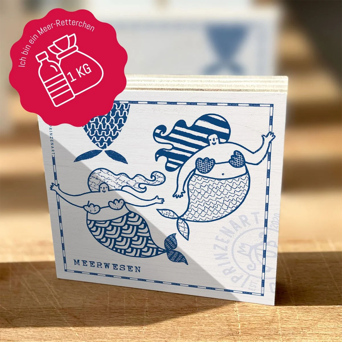 Holzbild Meerwesen | Meer-Retterchen