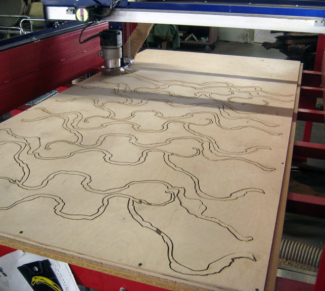 Fig. 5. Example of CNC routing. Adrien Segal, Molalla Meander, 2009