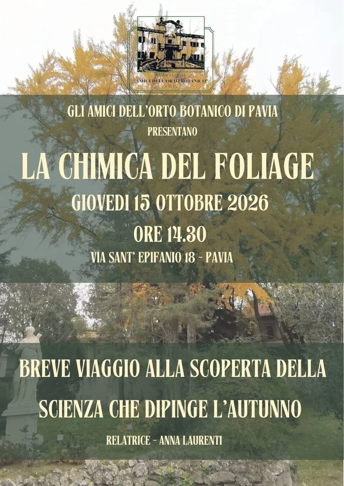 LA CHIMICA DEL FOLIAGE - Incontro con la dr.ssa Anna Laurenti
