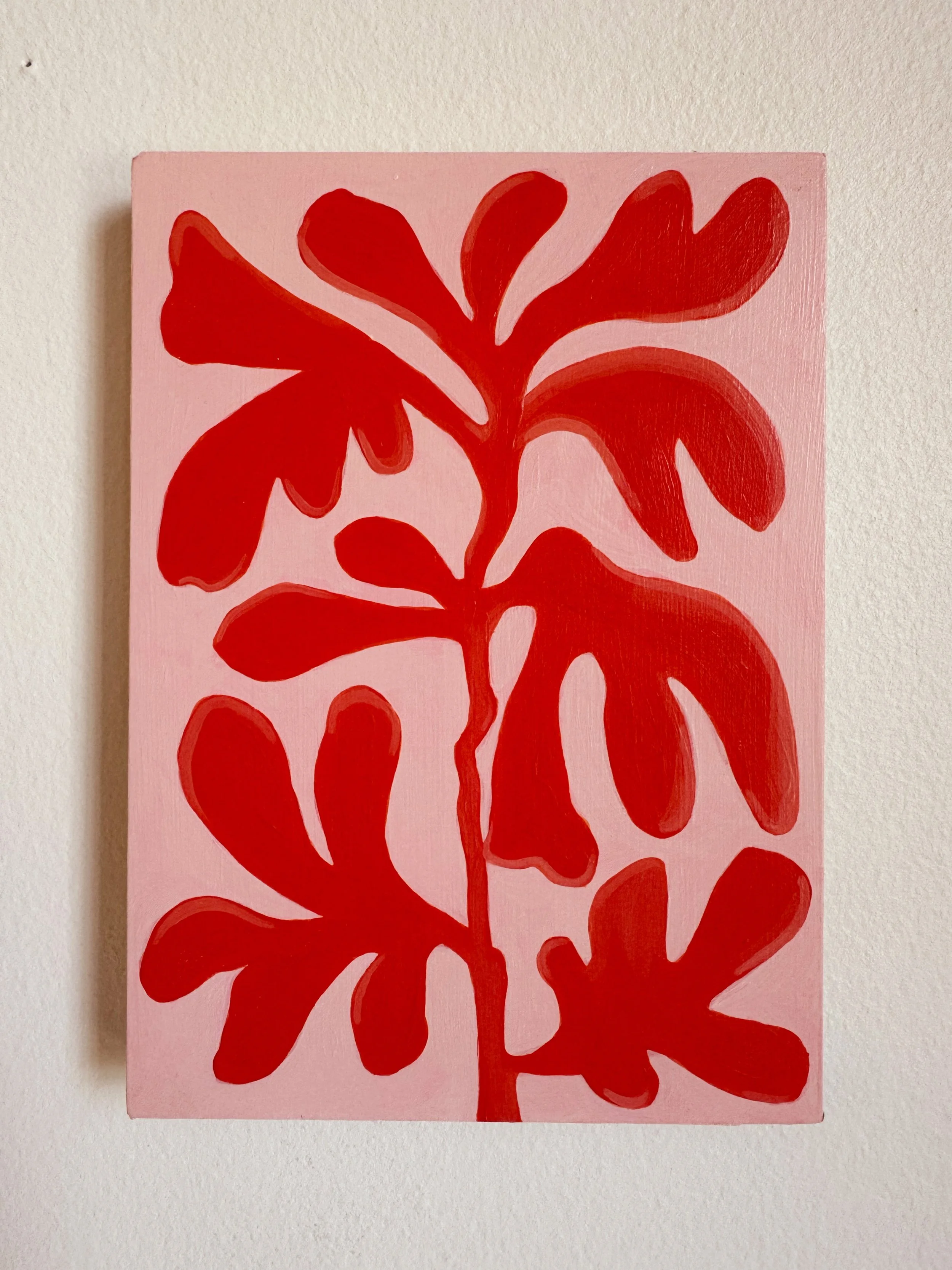 5"x7" Perfect Orangey Red with Blush